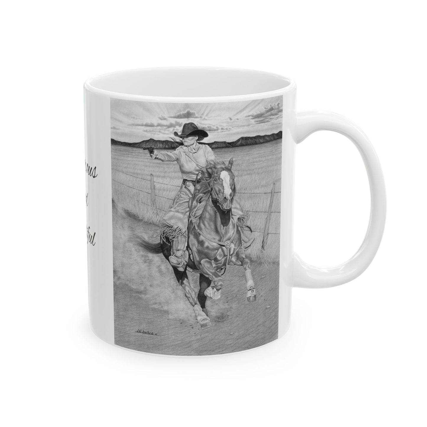 coffee mug, western style