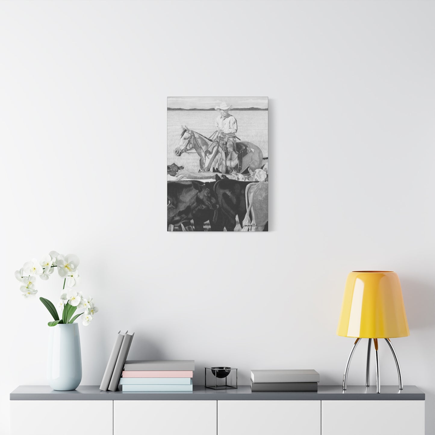 western art on canvas, home decor