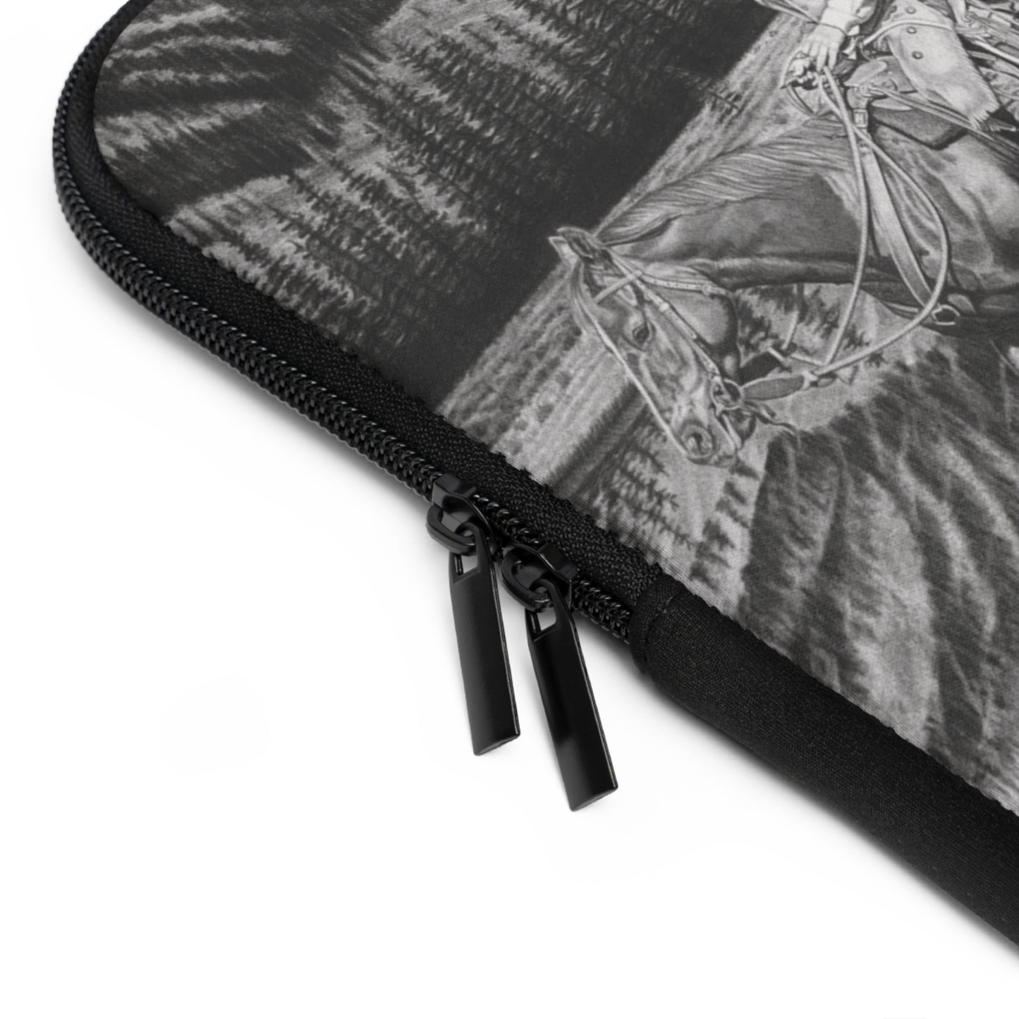 "Still Day on The Trail" Rustic Cowboy Laptop Sleeve, Western Cowpoke Case, Unique Gift for Ranch Lovers, Rodeo Accessories, Durable Tech Cover