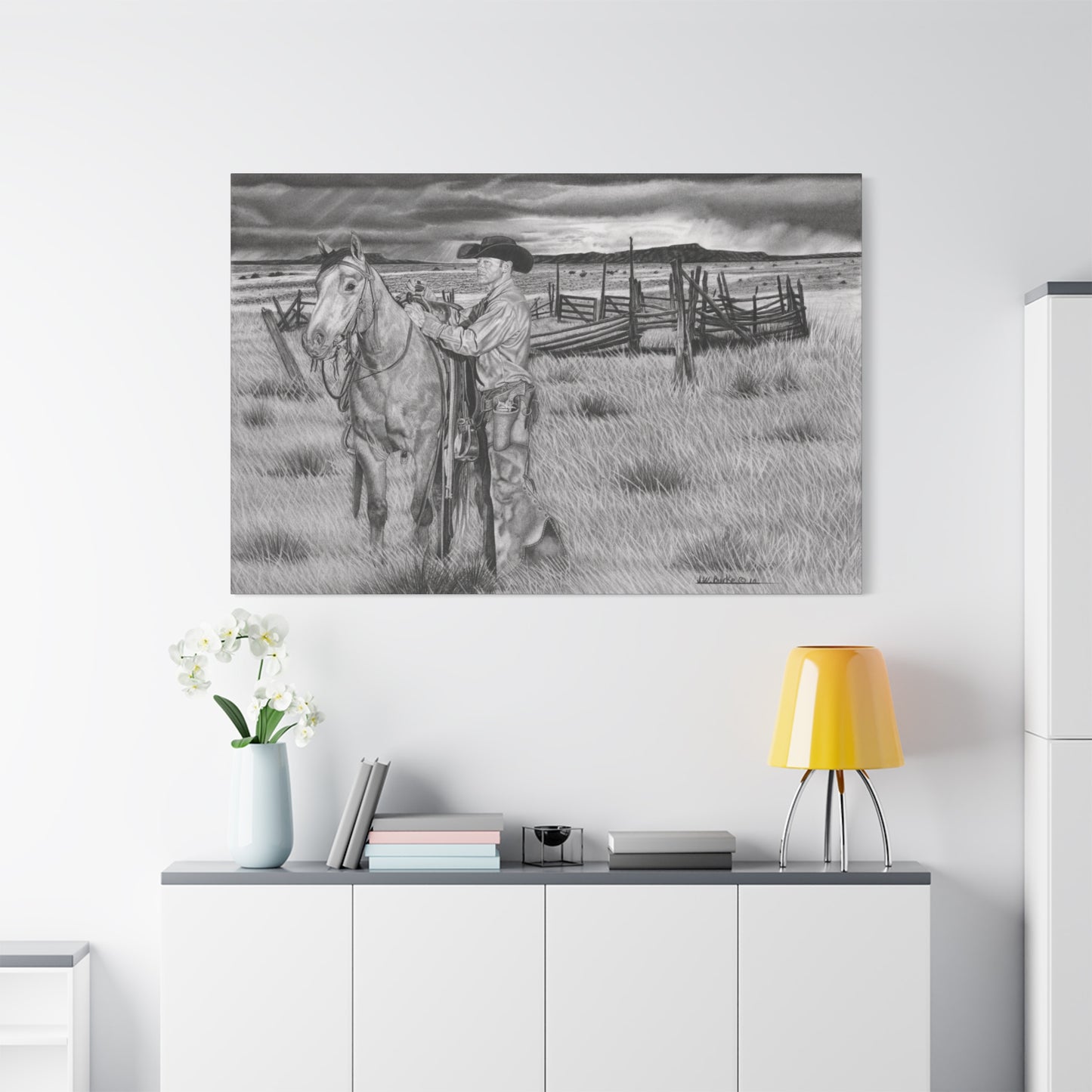 Canvas Art - Western Artwork, farmhouse