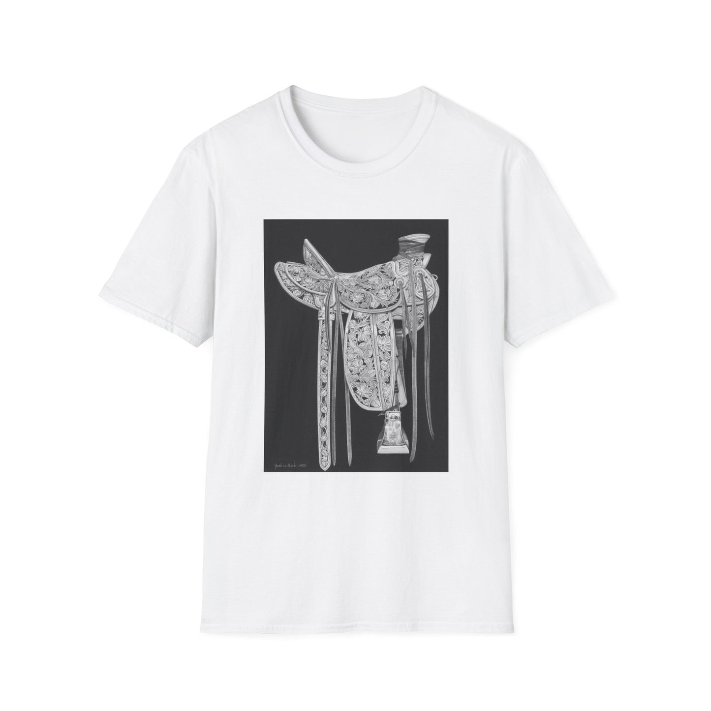 "New Saddle"  Western Art T-Shirt