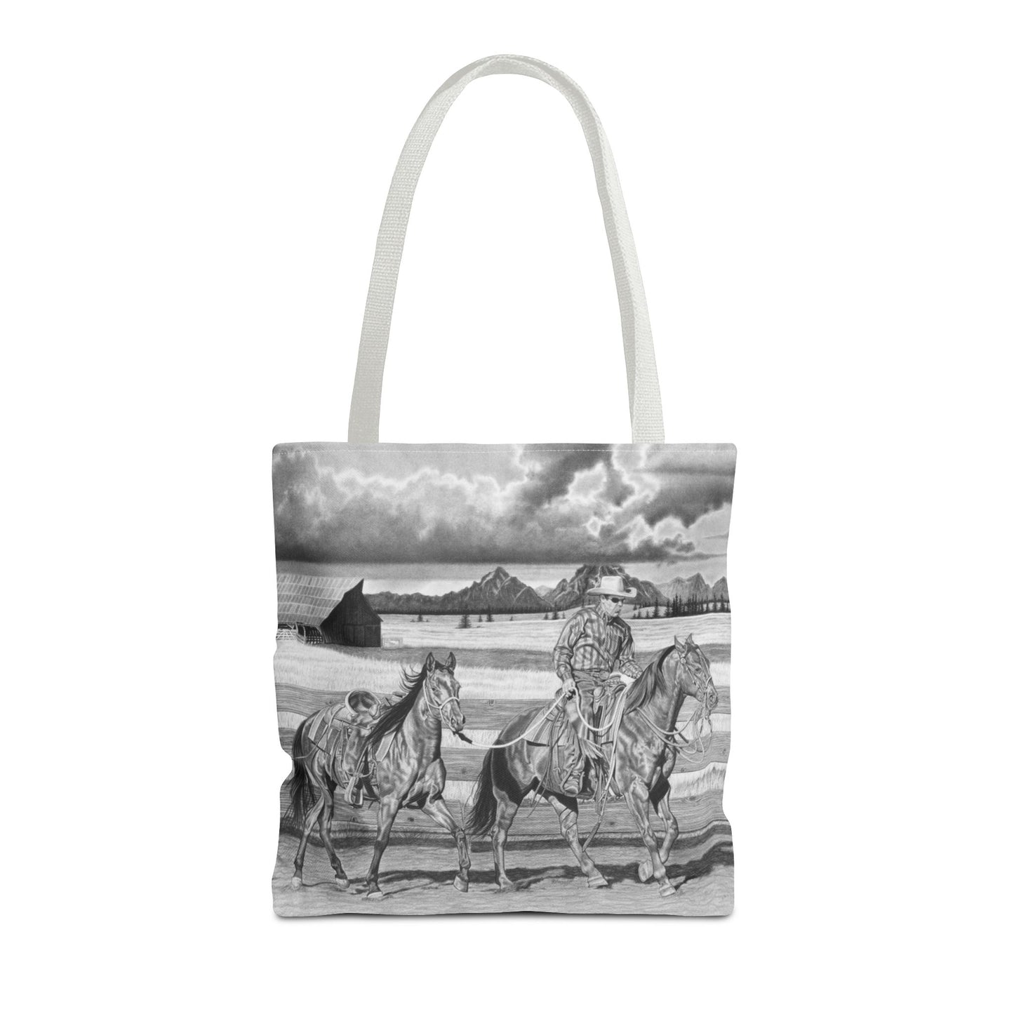 "The Gift Named Storn" Western Art Tote Bag
