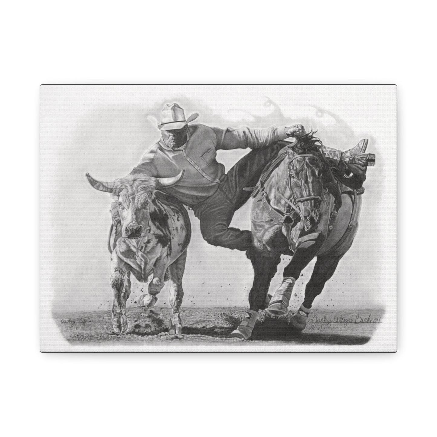 "Cowboy Life # 1 " western art on canvas.