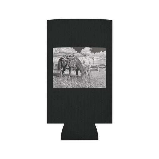 Young Cowboy Dream, Rustic Cowboy Can Cooler, Western Beverage Sleeve, Outdoor Party Gear, Country-Themed Drink Holder, Ideal for BBQs & Tailgates