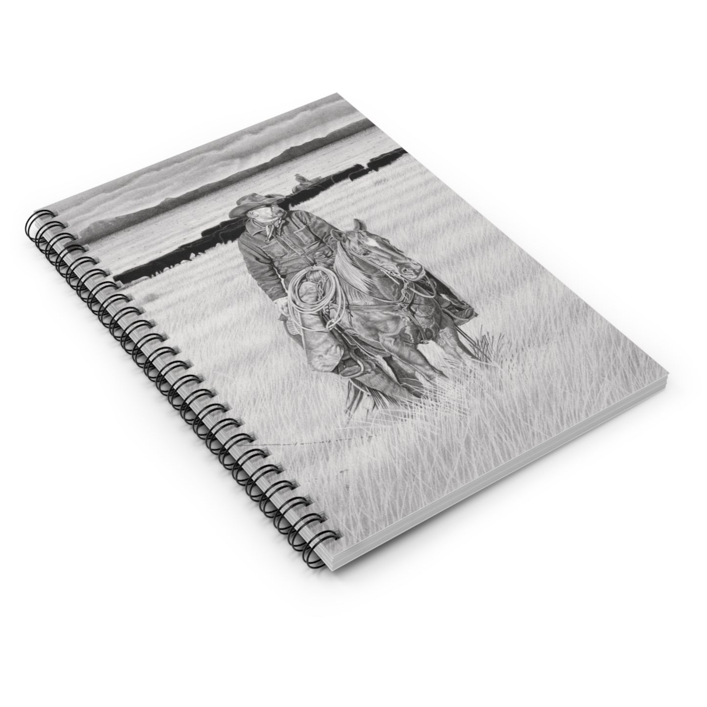 Spiral Notebook, Capturing the Spirit of the West, Journal for Equestrian Lovers, Western Art Gift, Cowpoke Writing Pad