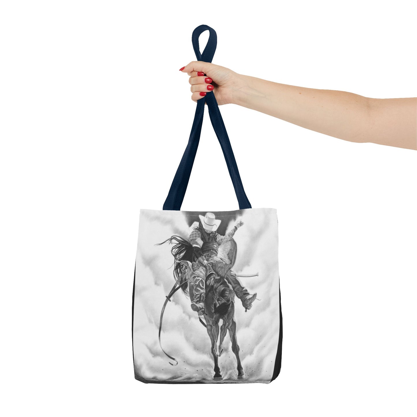 "Storm a Brewing"  Tote Bag, Western Style Shopping Tote, Equestrian Gift, Farmhouse Decor, Horse Lover Accessory