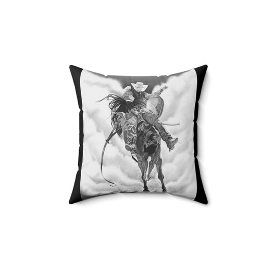 "Storm a Brewing " Cowboy Decor Pillow, Western Home Accent, Farmhouse Throw Pillow, Gift for Horse Lovers, Country Style Cushion