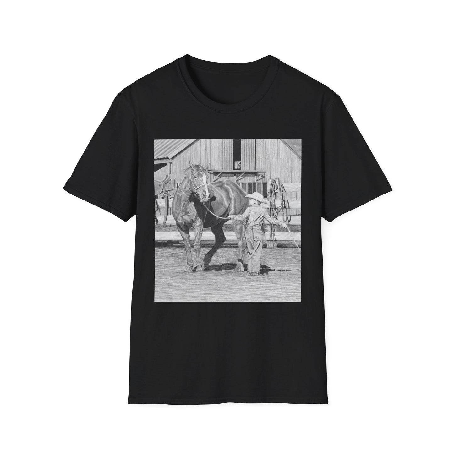 "Tall Task for a Little  Cowboy"  Western Style T-Shirt