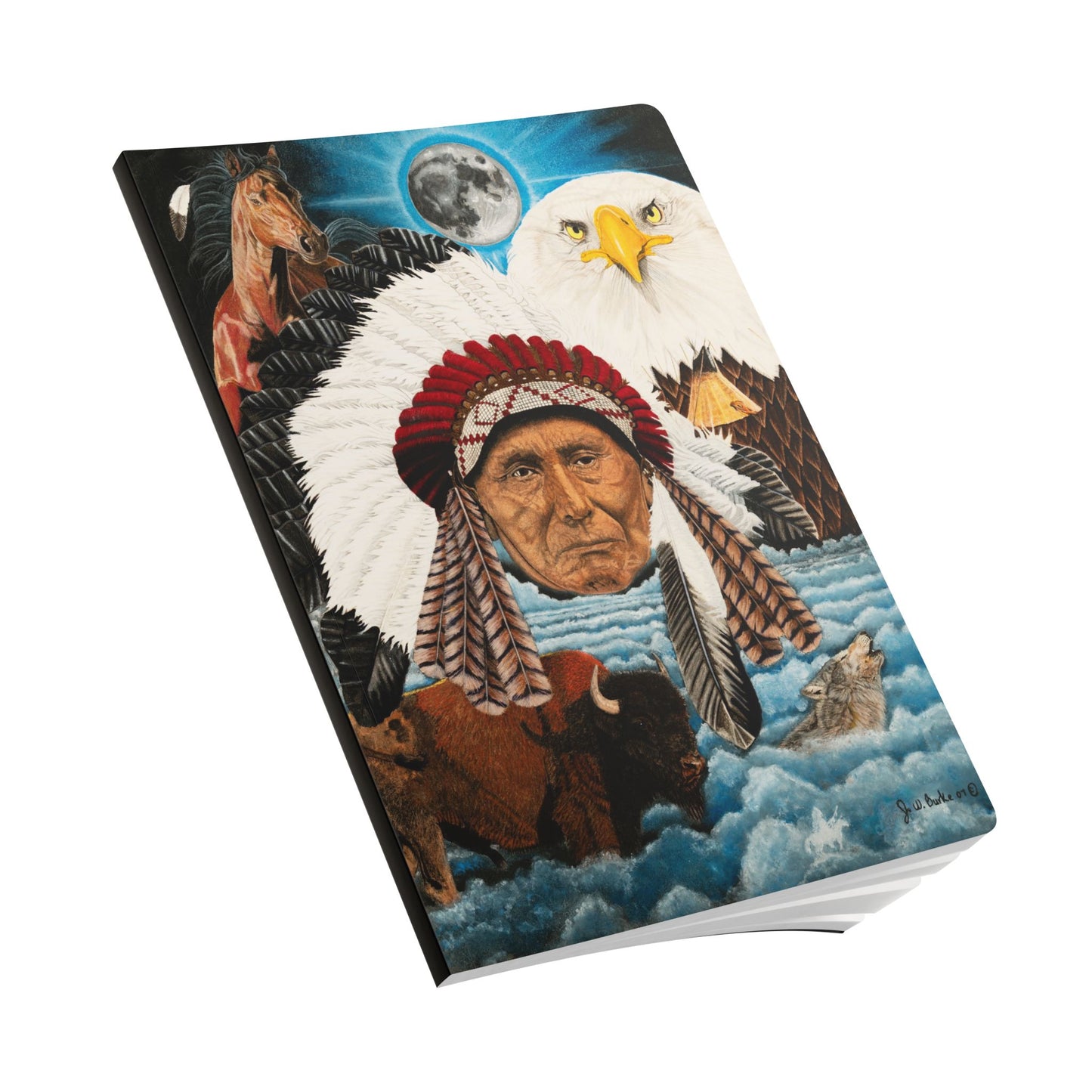 Softcover Journal, Notebook for Writing, Artistic Gift, Travel Journal, Eco-Friendly Stationery, Unique Artwork