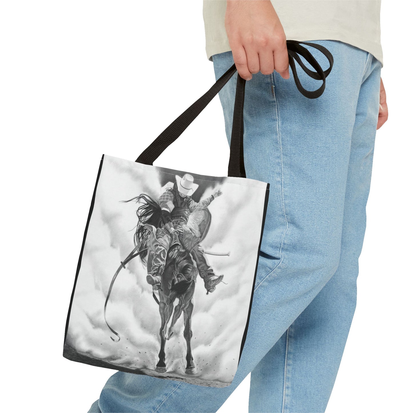 "Storm a Brewing"  Tote Bag, Western Style Shopping Tote, Equestrian Gift, Farmhouse Decor, Horse Lover Accessory