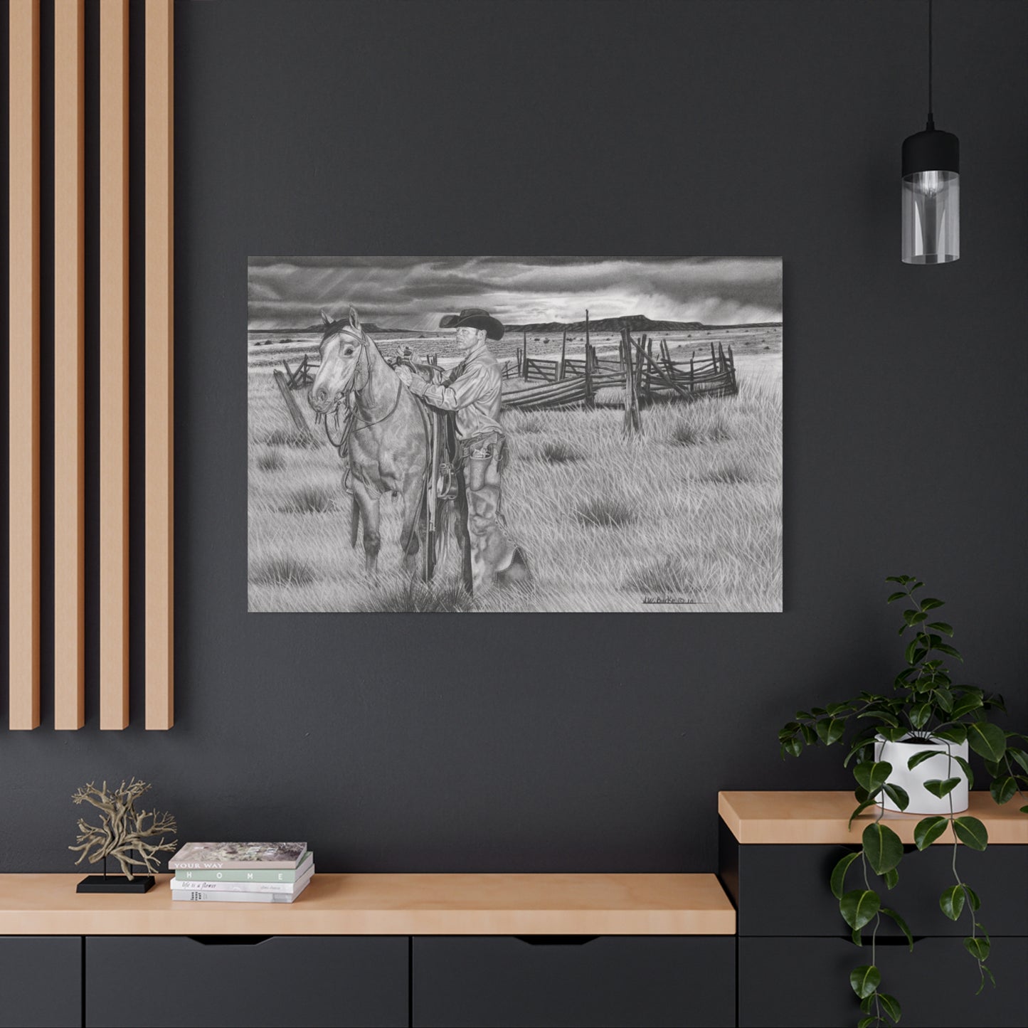 Canvas Art - Western Artwork, farmhouse