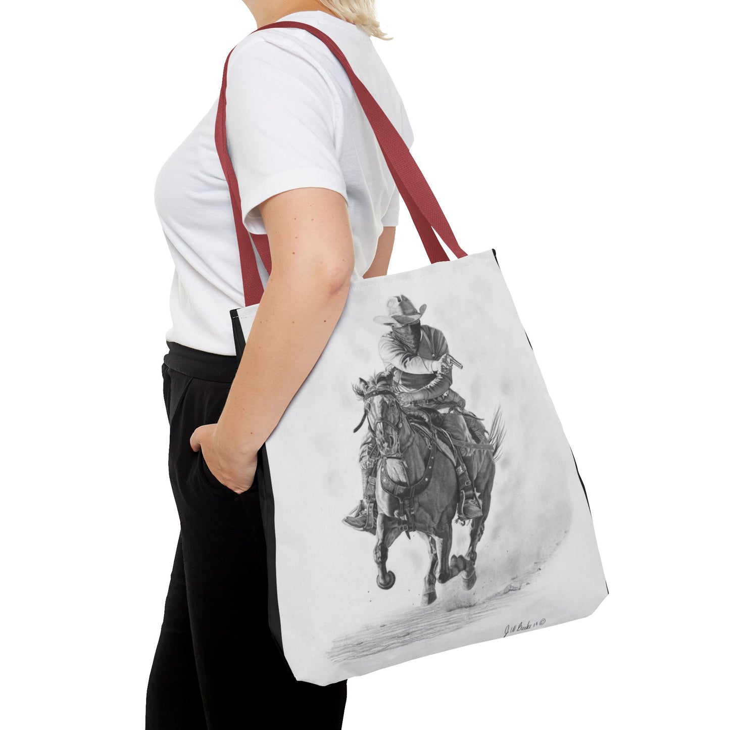 Tote Bag, Western Style Shopping Tote, Equestrian Gift, Farmhouse Decor, Horse Lover Accessory