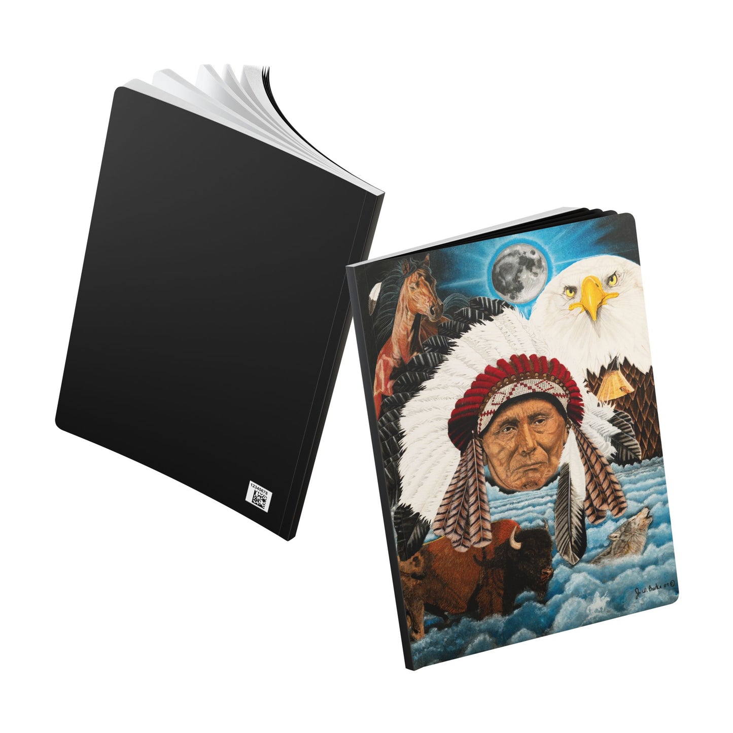 Softcover Journal, Notebook for Writing, Artistic Gift, Travel Journal, Eco-Friendly Stationery, Unique Artwork