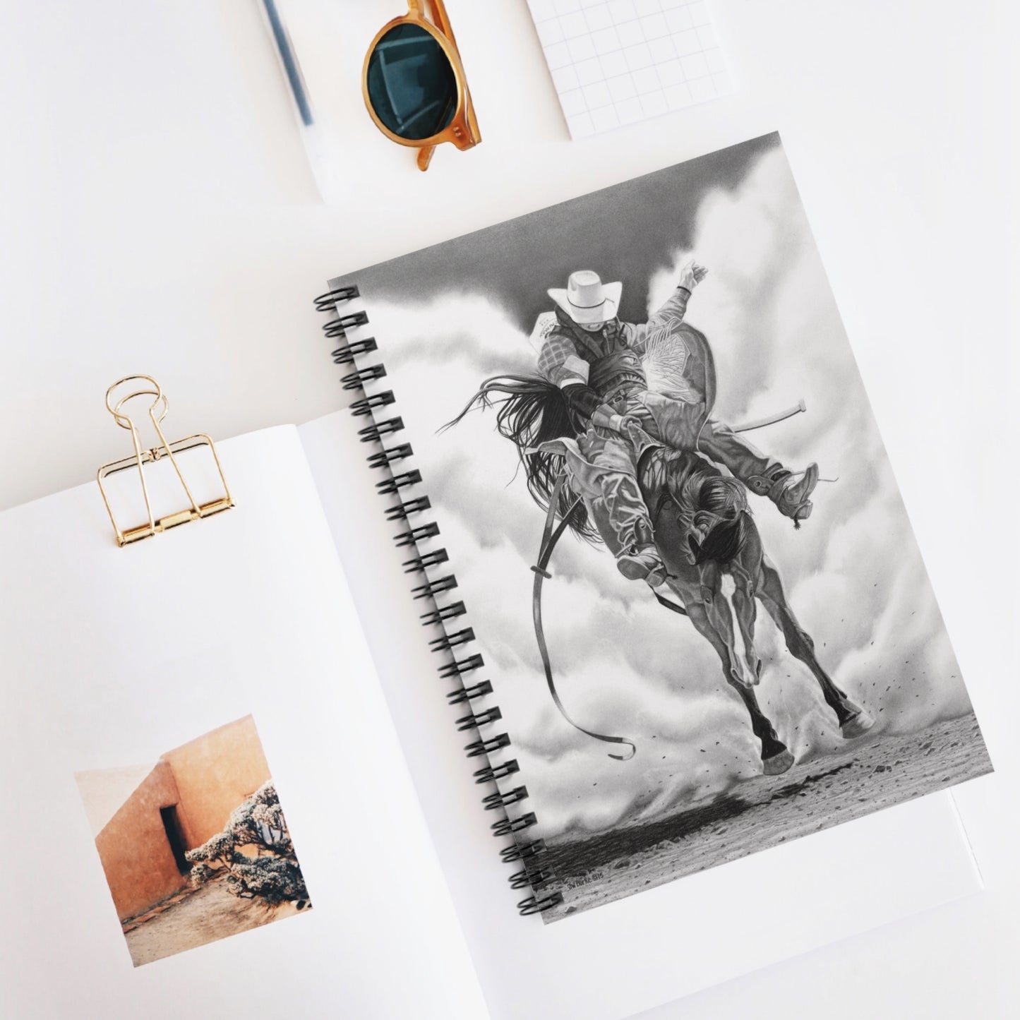 Spiral Notebook, Capturing the Spirit of the West, Journal for Equestrian Lovers, Western Art Gift, Cowpoke Writing Pad