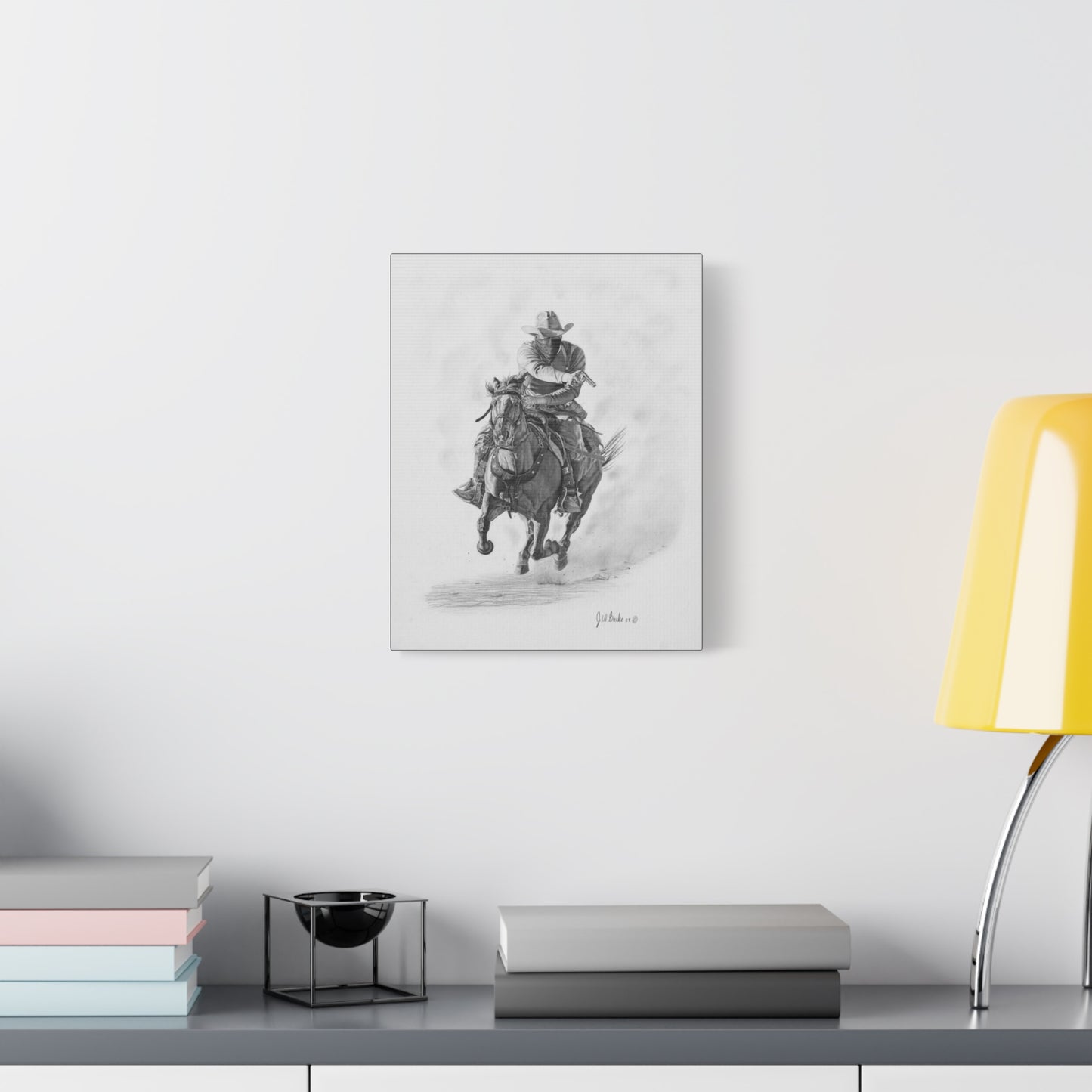 "Bandit " Western art on canvas