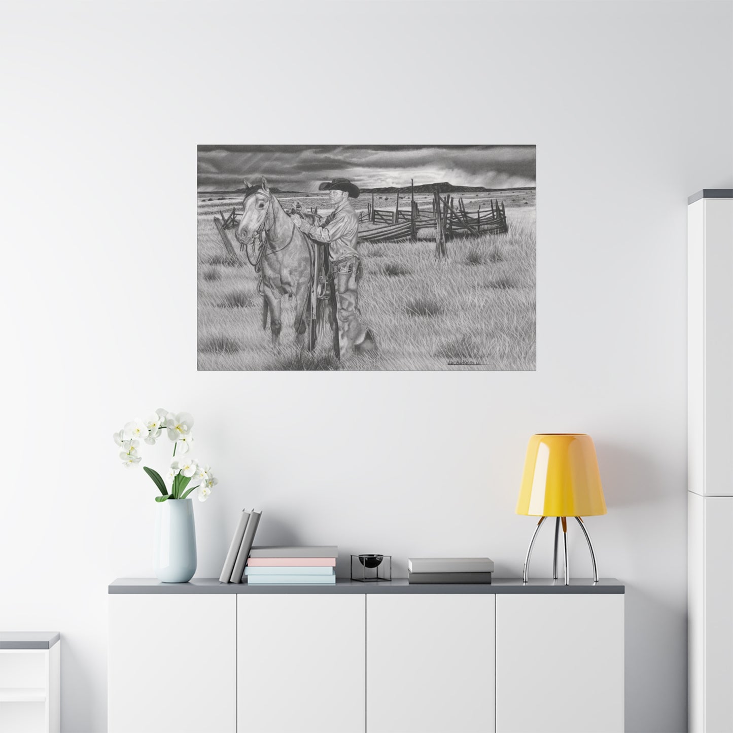 Canvas Art - Western Artwork, farmhouse