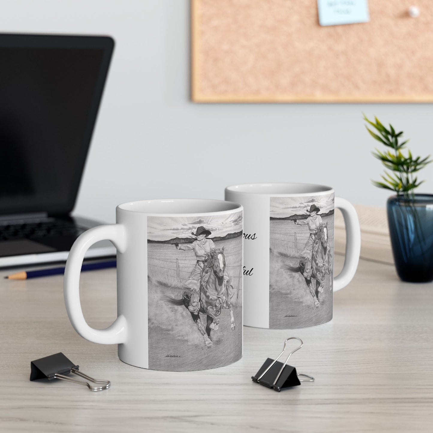 coffee mug, western style