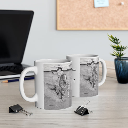 coffee mug, western style
