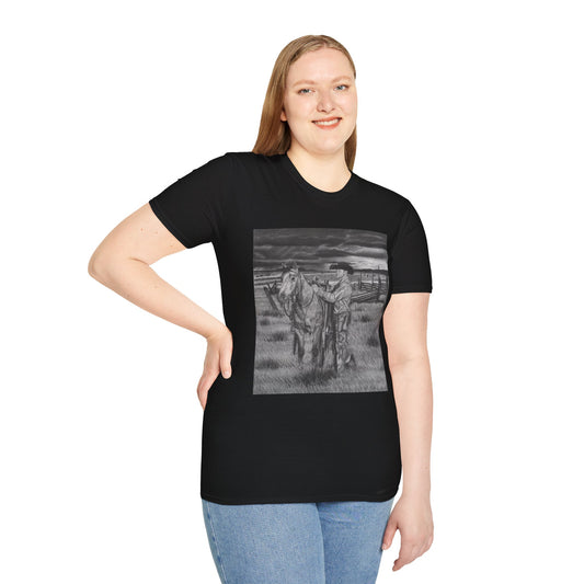 Western Art T-Shirt - "The Coming Storm "Design