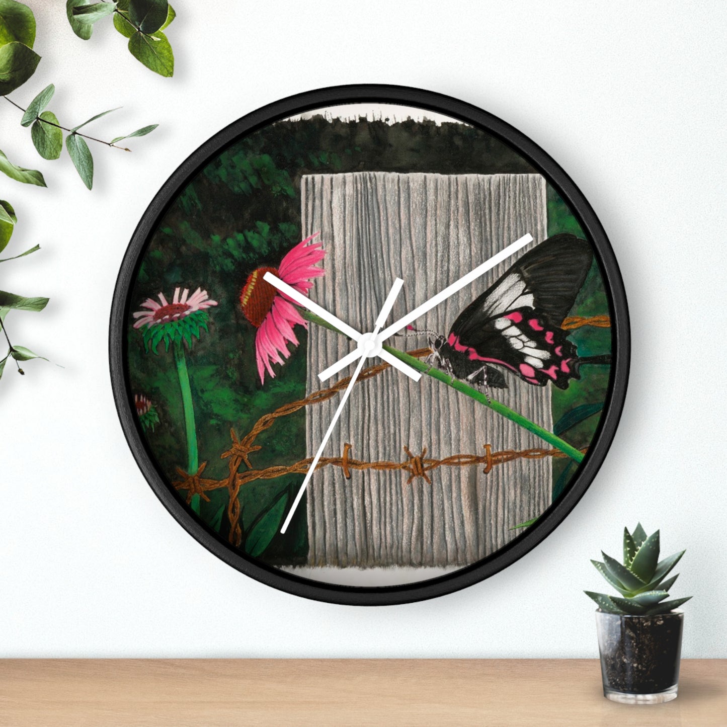 Wall Clock - Vintage Farmhouse Decor, Western Theme Timepiece, Country Home Accent, Horse Lover Gift, Unique Wall Art