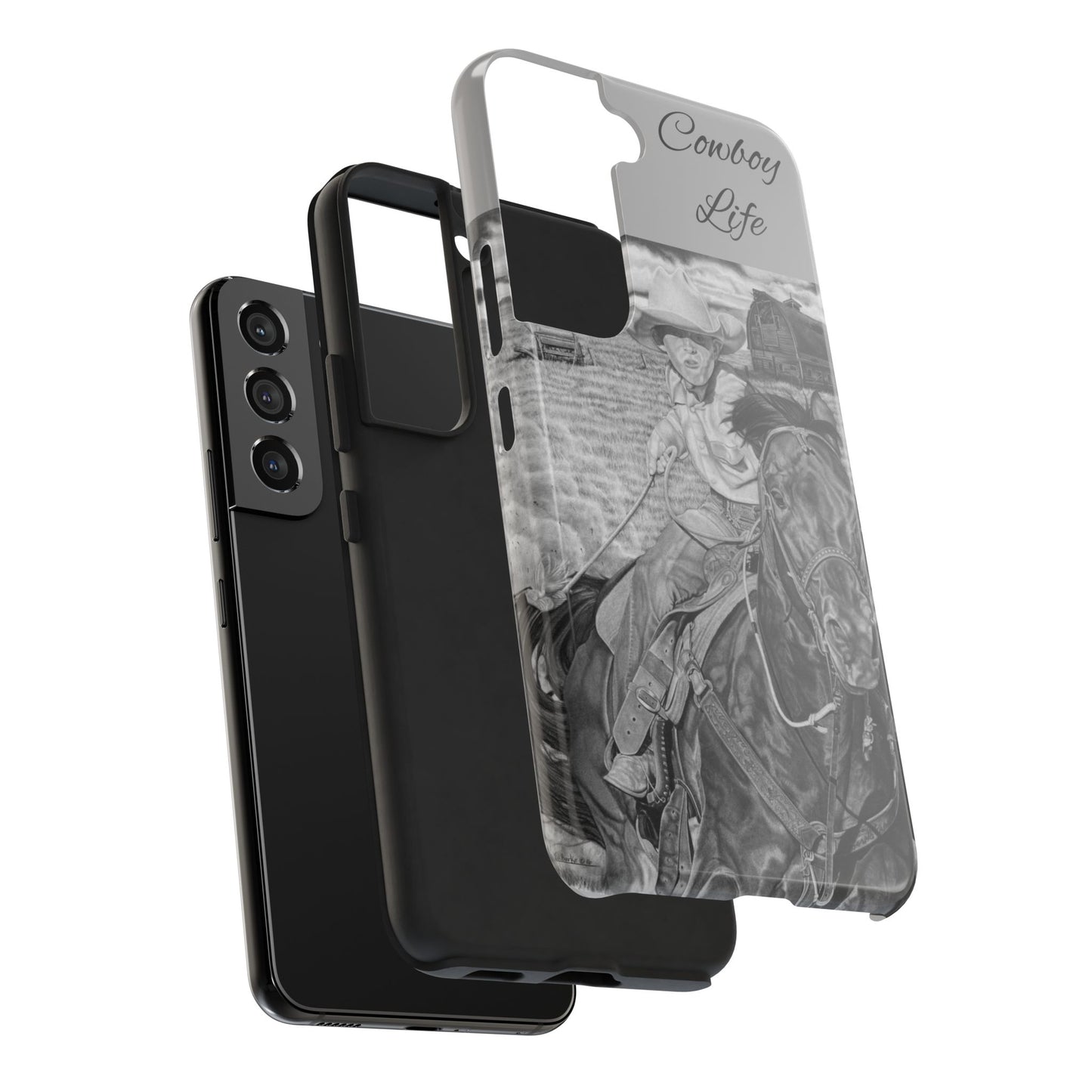 Phone Cases, Cowboy Design, Tough Protection, Gift for Him, Ranch Decor, Durable Style