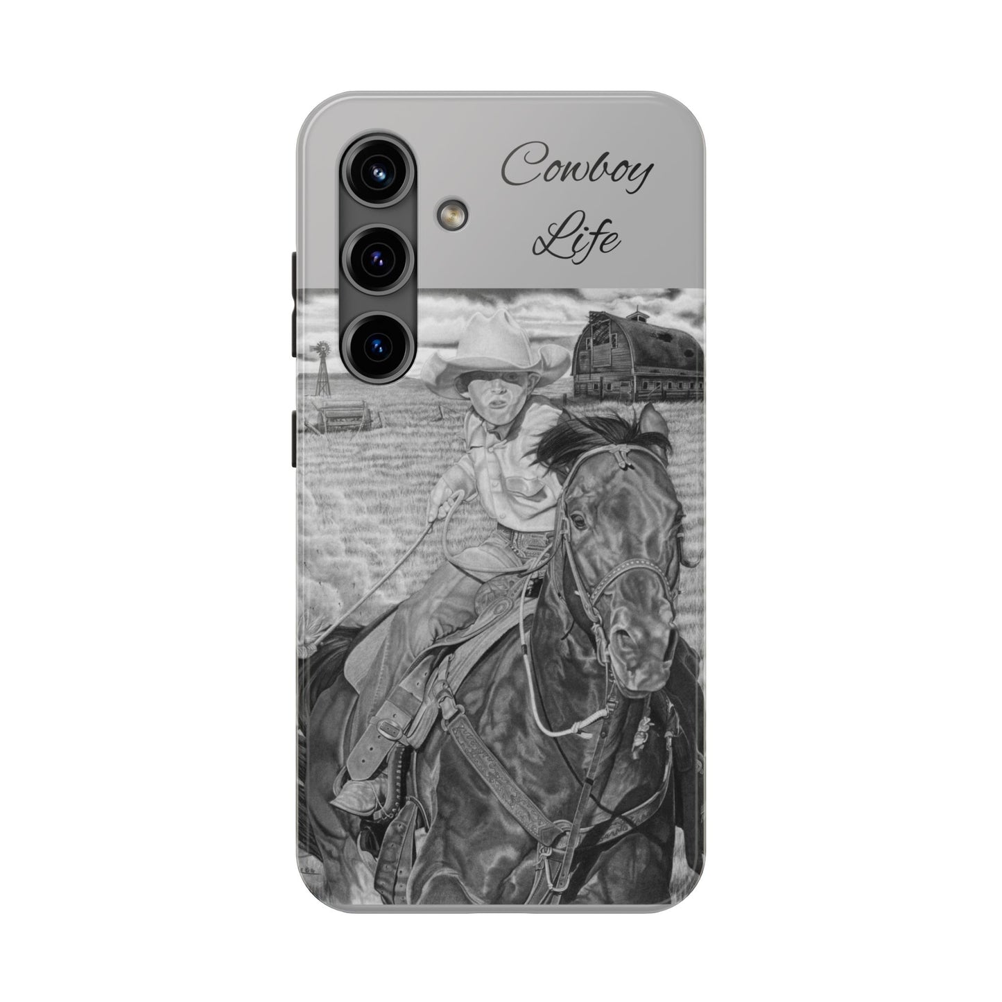 Phone Cases, Cowboy Design, Tough Protection, Gift for Him, Ranch Decor, Durable Style