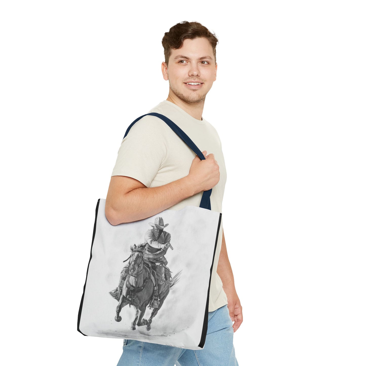 Tote Bag, Western Style Shopping Tote, Equestrian Gift, Farmhouse Decor, Horse Lover Accessory