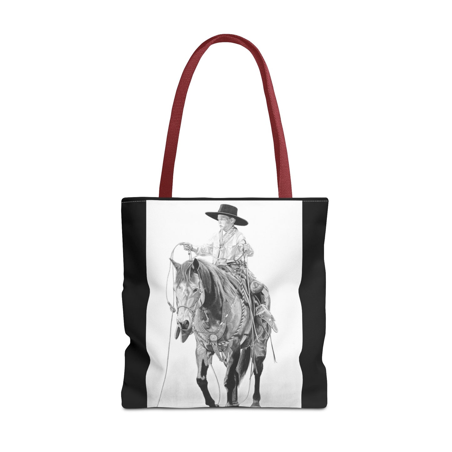 "Young Cowboy " Tote Bag, Western Style Shopping Tote, Equestrian Gift, Farmhouse Decor, Horse Lover Accessory