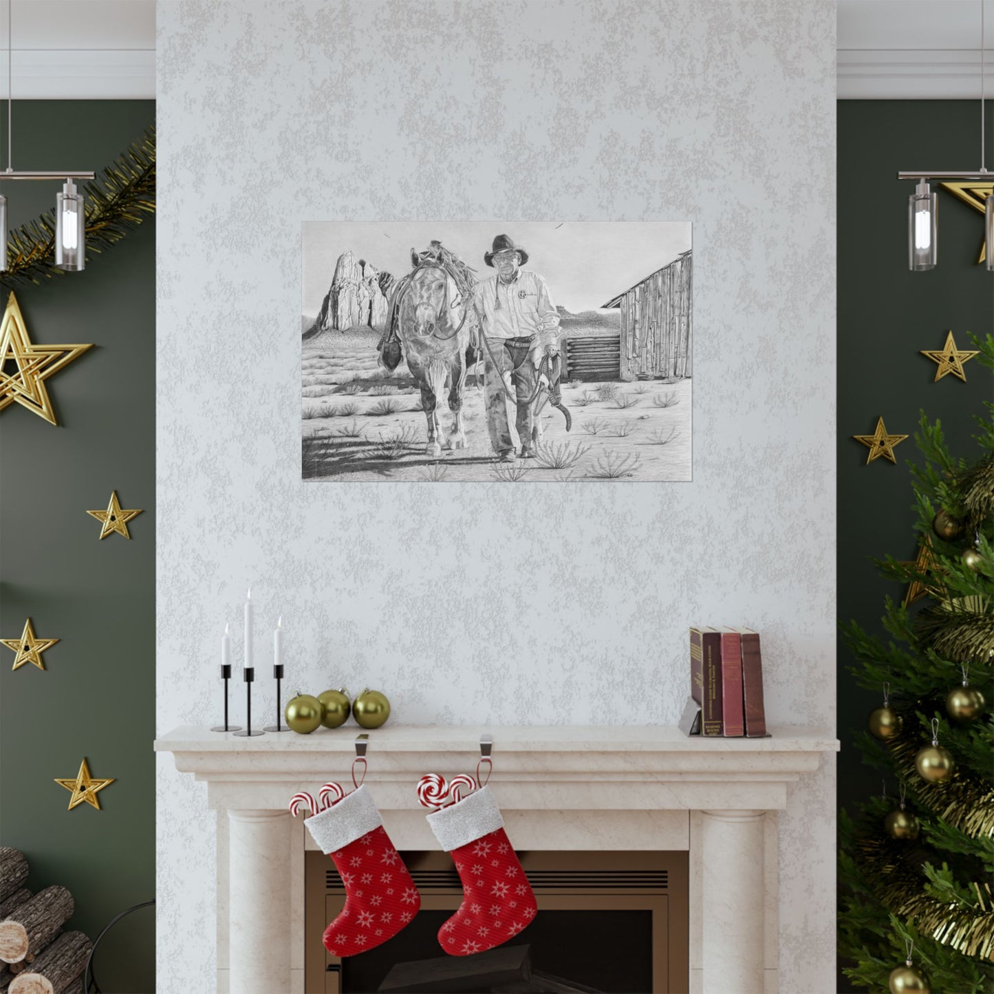 Art Print | Western Decor | Framed Wall Art, Matte Horizontal Posters, Country Home, Gift for Horse Lovers