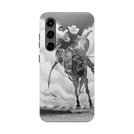 "Storn a Brewing" Western Rodeo Phone Cases, Cowboy Design, Tough Protection, Gift for Him, Ranch Decor, Durable Style
