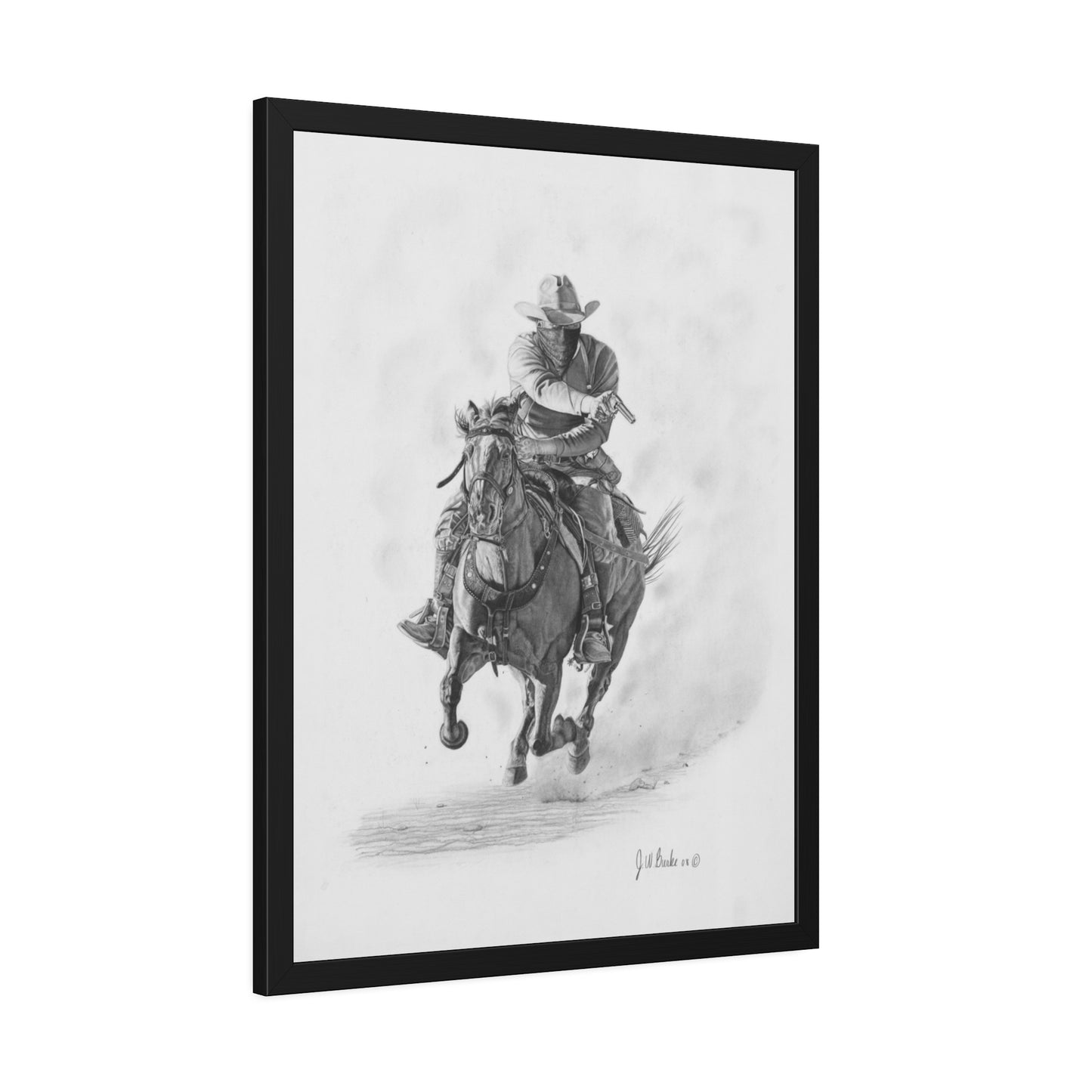 Art Print, Framed Paper Poster, Equestrian Decor, Rustic Wall Art, Gift for Horse Lovers, Country Home Decor
