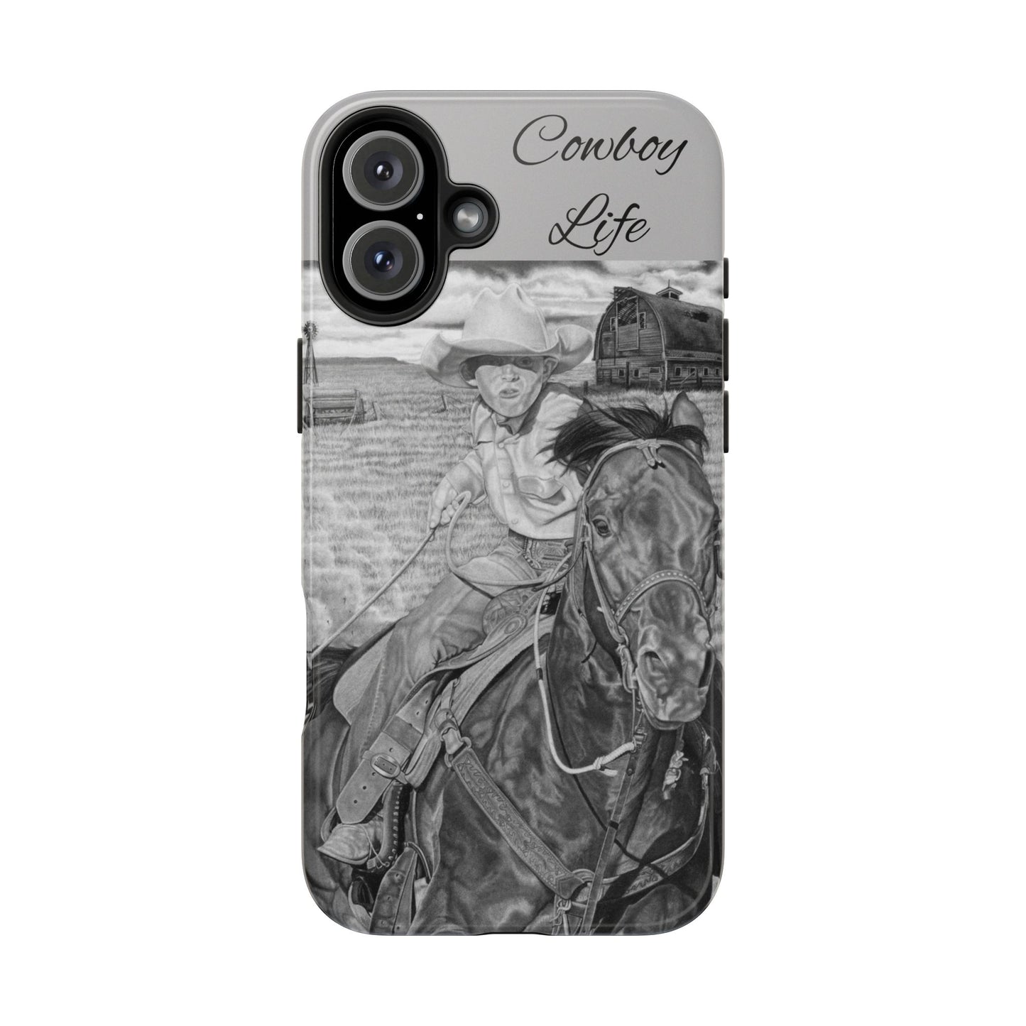 "The Real Billy The Kid" Western Rodeo Phone Cases, Cowboy Design, Tough Protection, Gift for Him, Ranch Decor, Durable Style