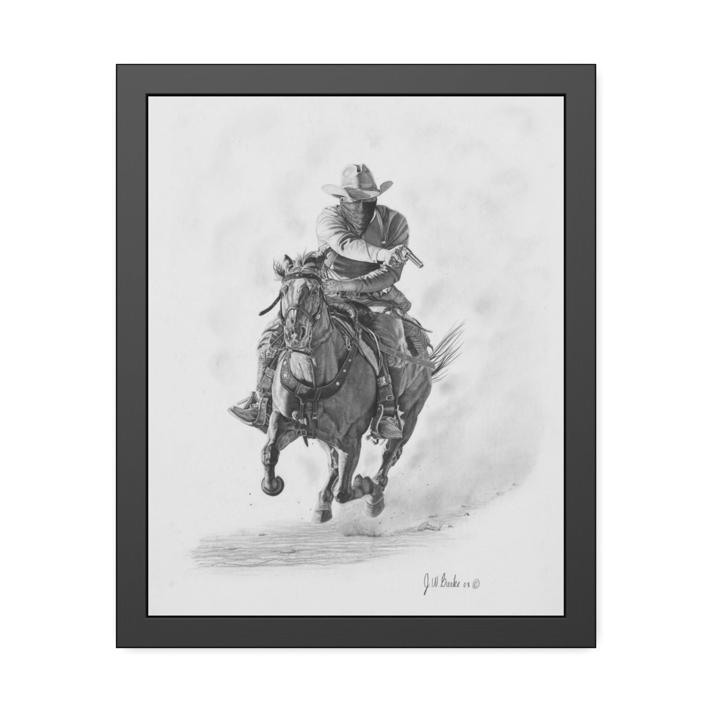Art Print, Framed Paper Poster, Equestrian Decor, Rustic Wall Art, Gift for Horse Lovers, Country Home Decor