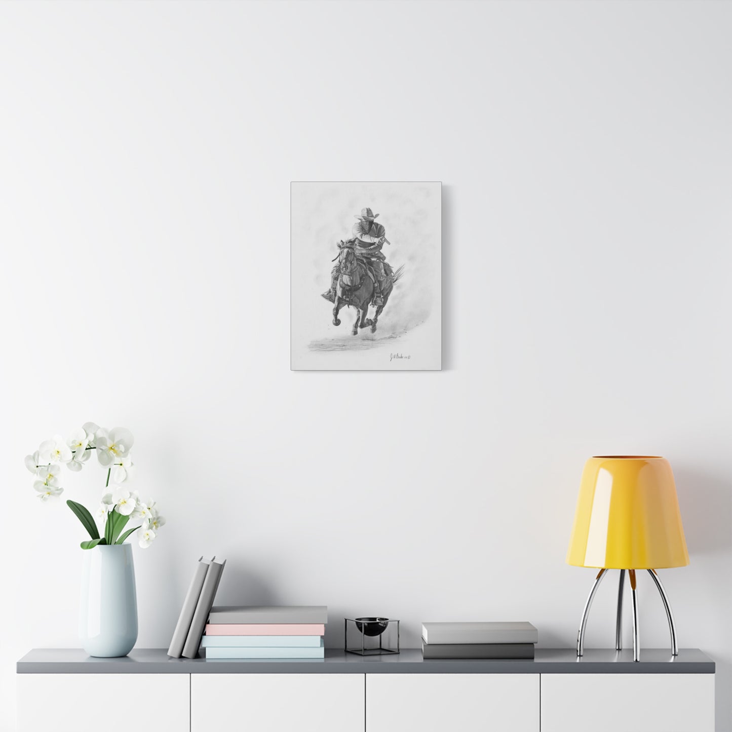 "Bandit " Western art on canvas