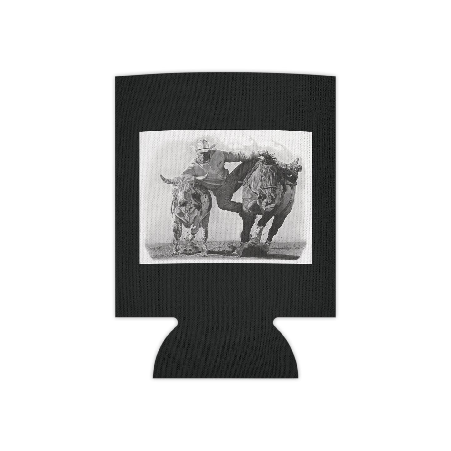 "Cowboy Life #1 " Rustic Cowboy Can Cooler, Western Beverage Sleeve, Outdoor Party Gear, Country-Themed Drink Holder, Ideal for BBQs & Tailgates