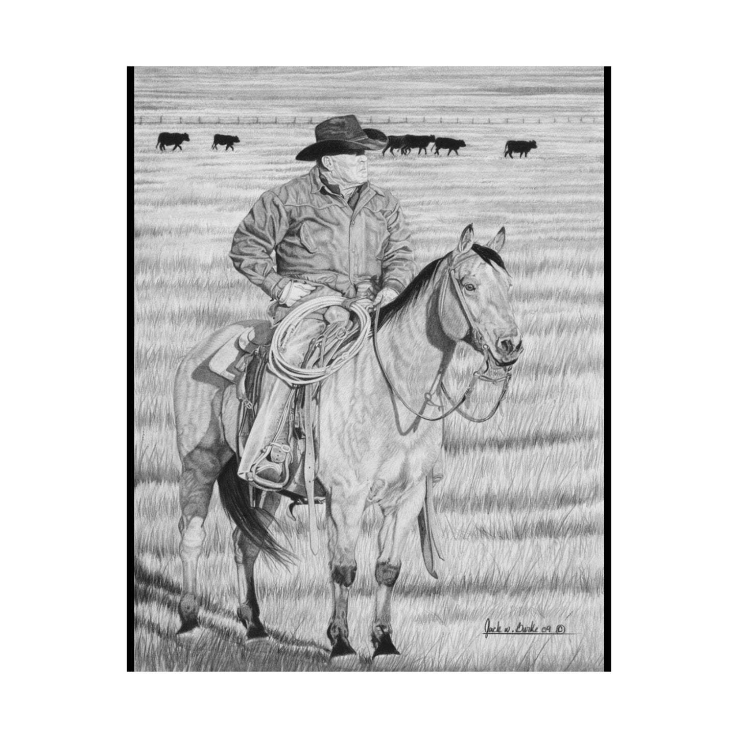 "The Passing Storm" Cowboy Art Print, Matte Vertical Posters for Home Decor, Western Wall Art, Rancher Gifts, Country Living Decor