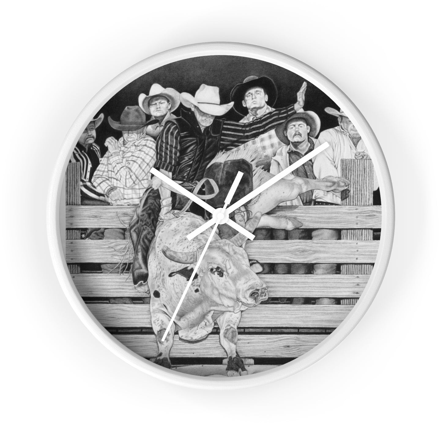 Wall Clock, Vintage Farmhouse Decor, Western Theme Timepiece, Country Home Accent, Horse Lover Gift, Unique Wall Art