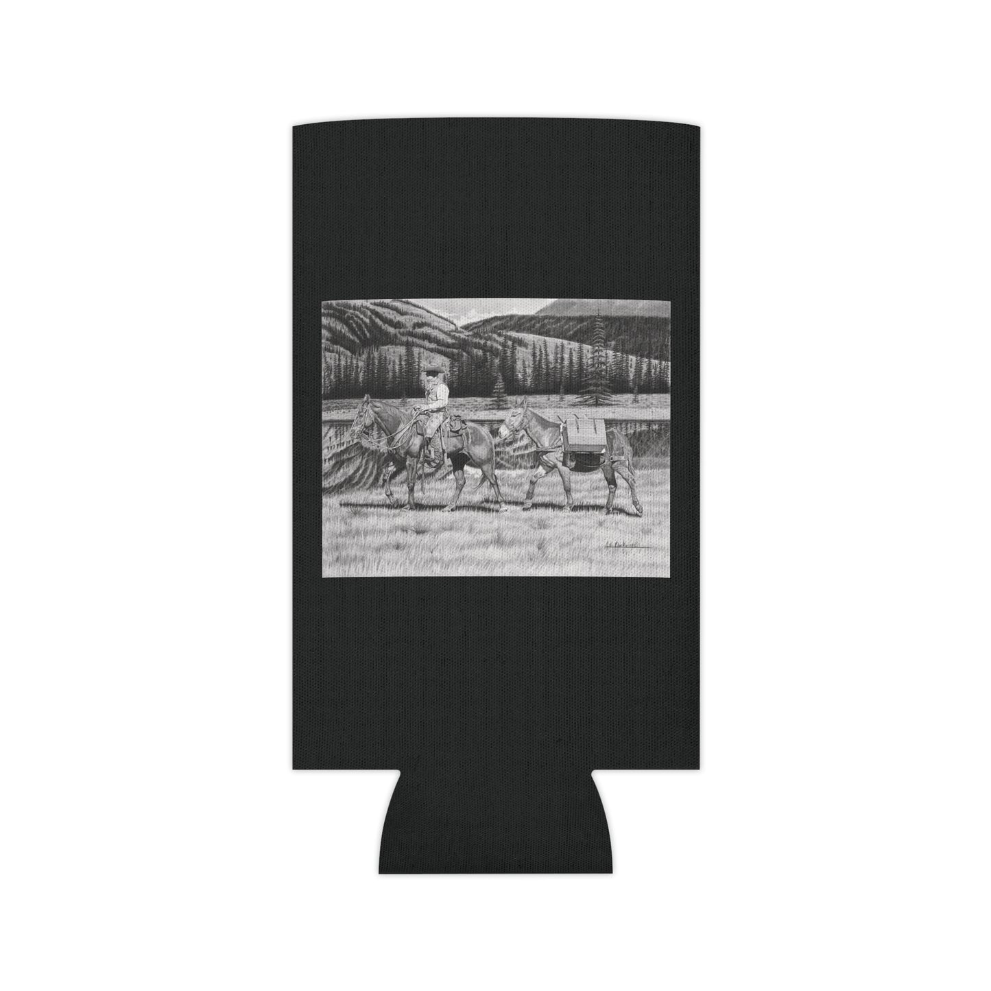Can Cooler, Western Beverage Sleeve, Outdoor Party Gear, Country-Themed Drink Holder, Ideal for BBQs & Tailgates