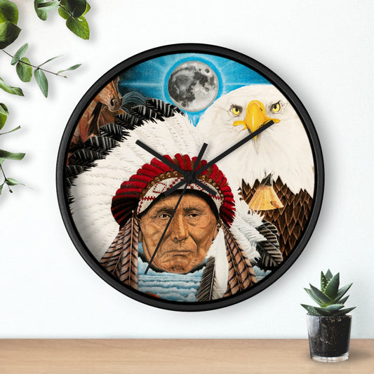 Wall Clock - Vintage Farmhouse Decor, Western Theme Timepiece, Country Home Accent, Horse Lover Gift, Unique Wall Art