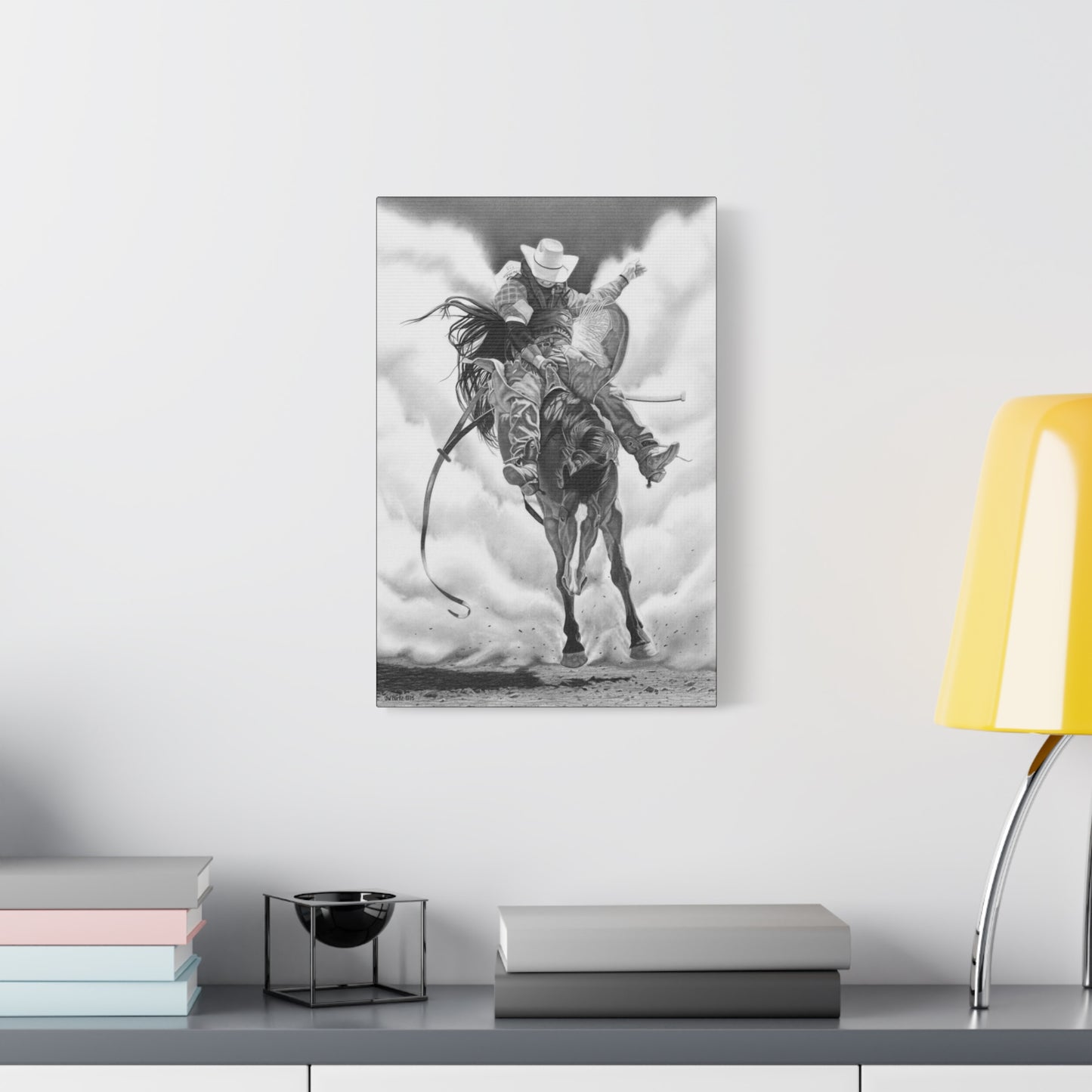 Art on canvas, western style, farmhouse
