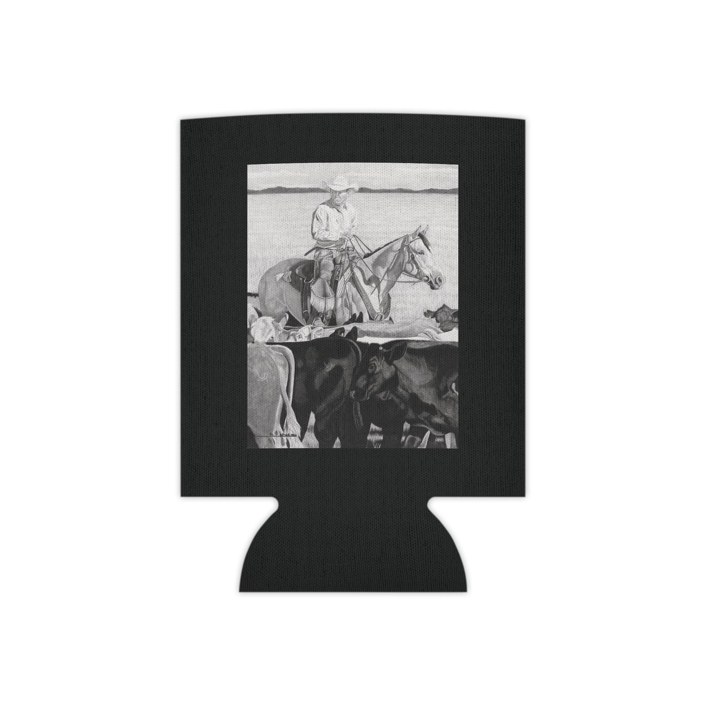 Can Cooler, Western Beverage Sleeve, Outdoor Party Gear, Country-Themed Drink Holder, Ideal for BBQs & Tailgates