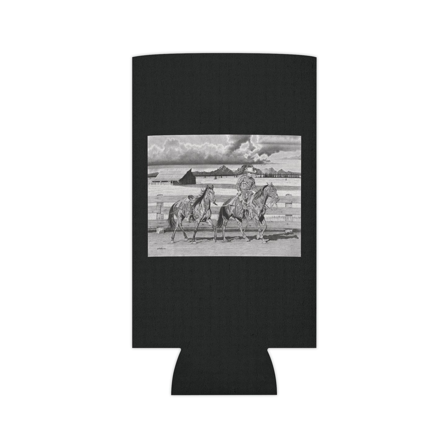 Can Cooler, Western Beverage Sleeve, Outdoor Party Gear, Country-Themed Drink Holder, Ideal for BBQs & Tailgates