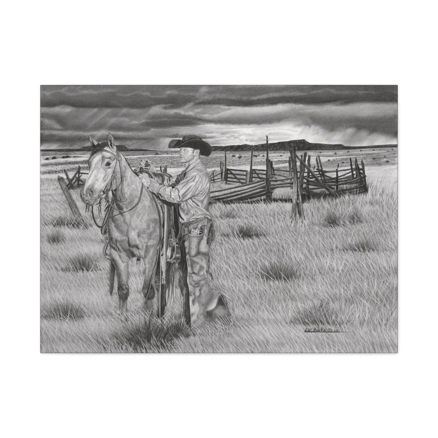 Canvas Art - Western Artwork, farmhouse