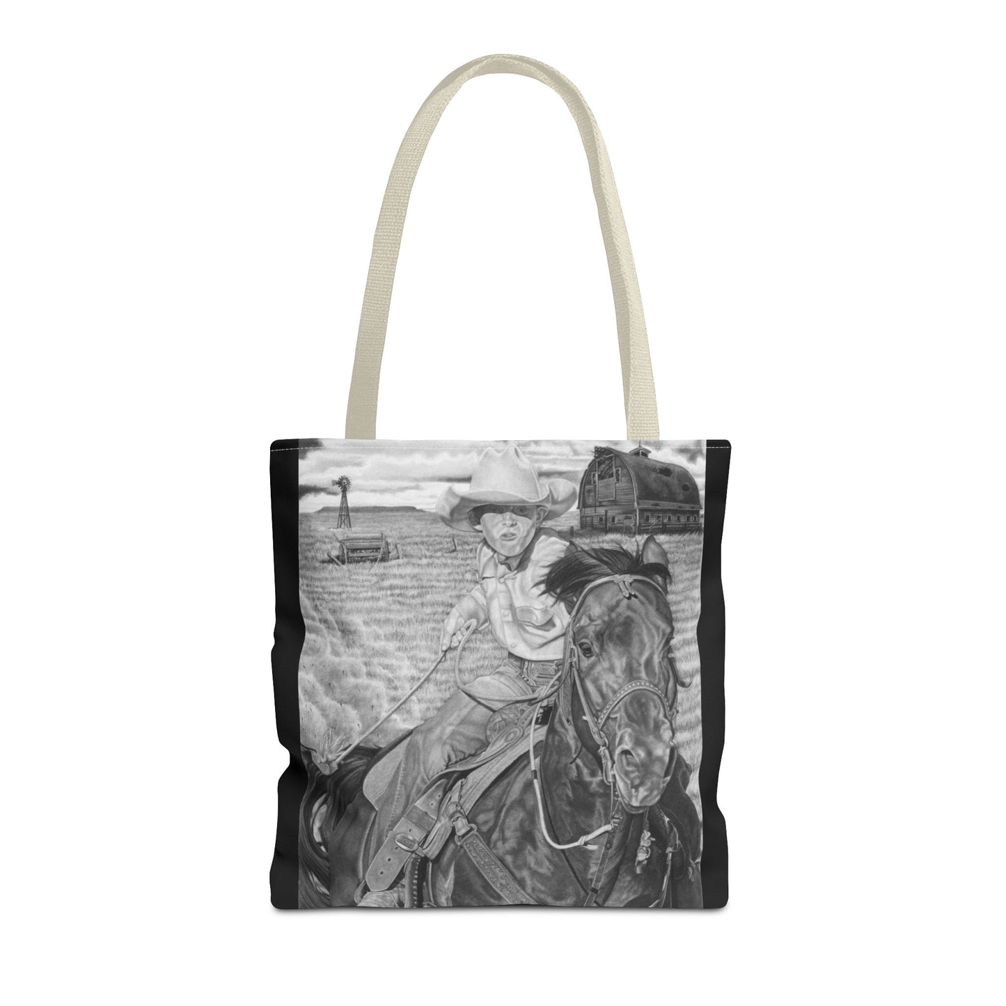 Tote Bag, Western Style Shopping Tote, Equestrian Gift, Farmhouse Decor, Horse Lover Accessory