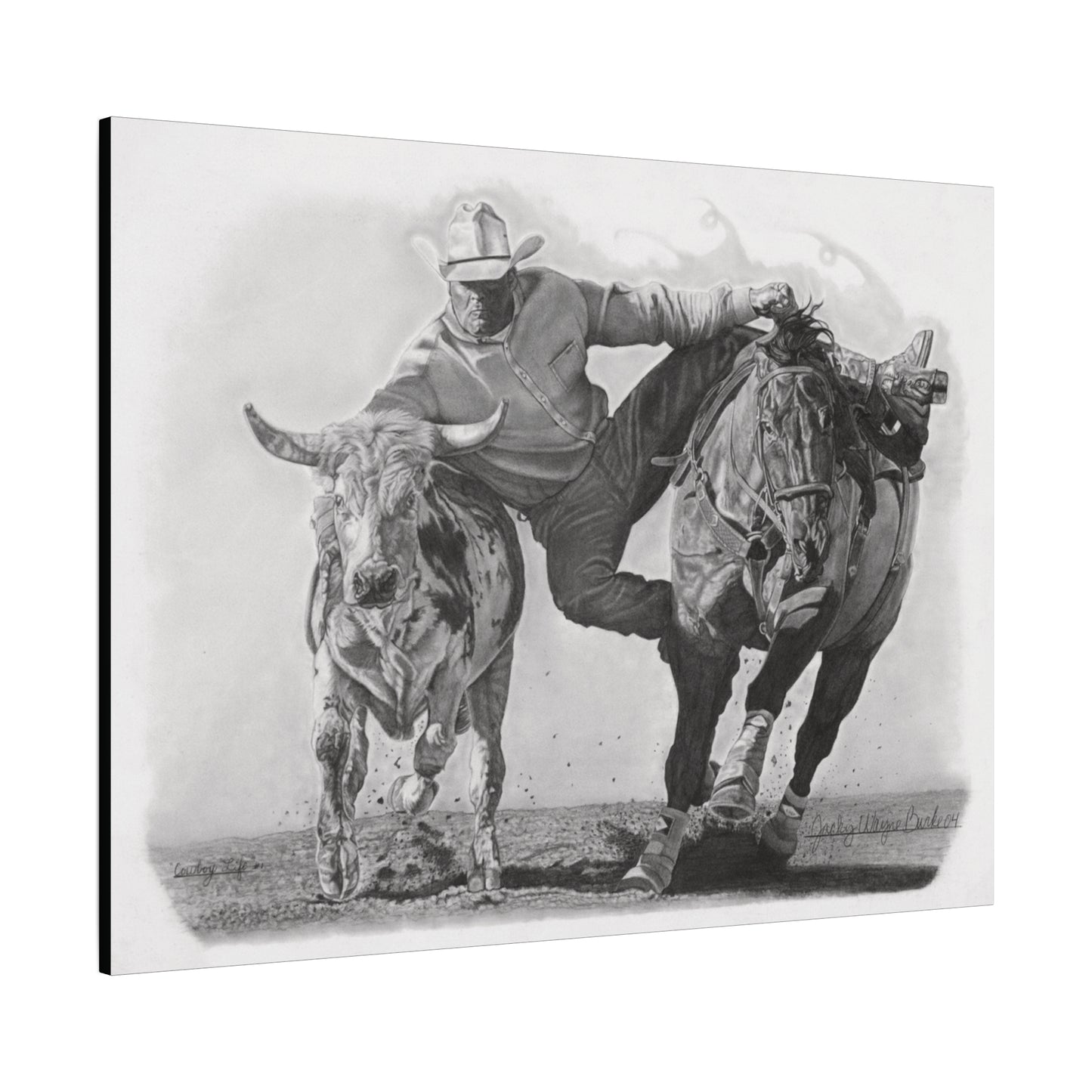 "Cowboy Life # 1 " western art on canvas.