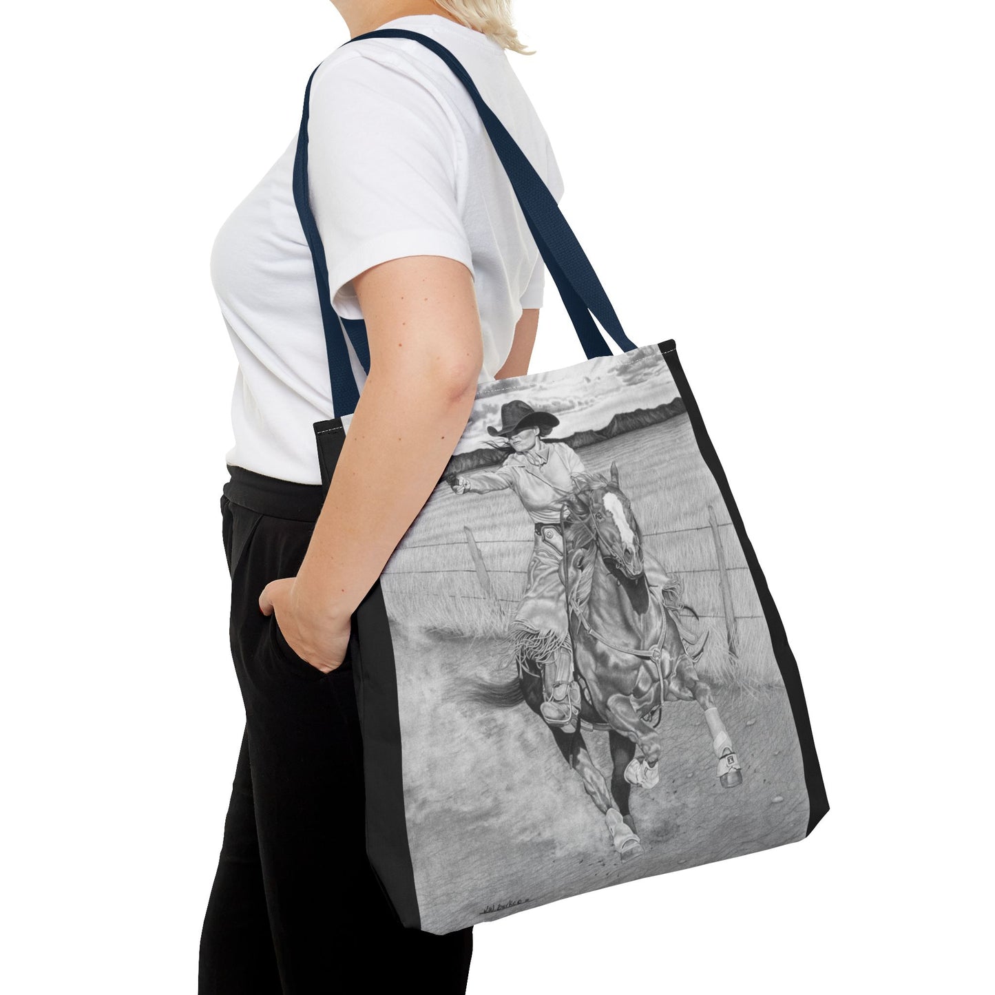 "Dangerous and Beutiful " Western Style Shopping Tote, Equestrian Gift, Farmhouse Decor, Horse Lover Accessory