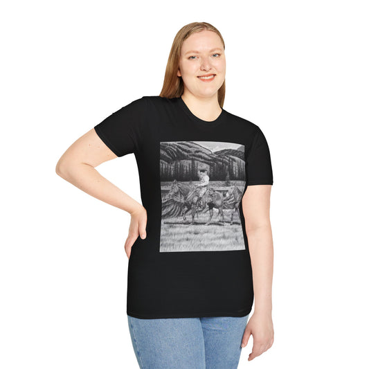 "Still Day on the Trail " Western Artwork T-Shirt