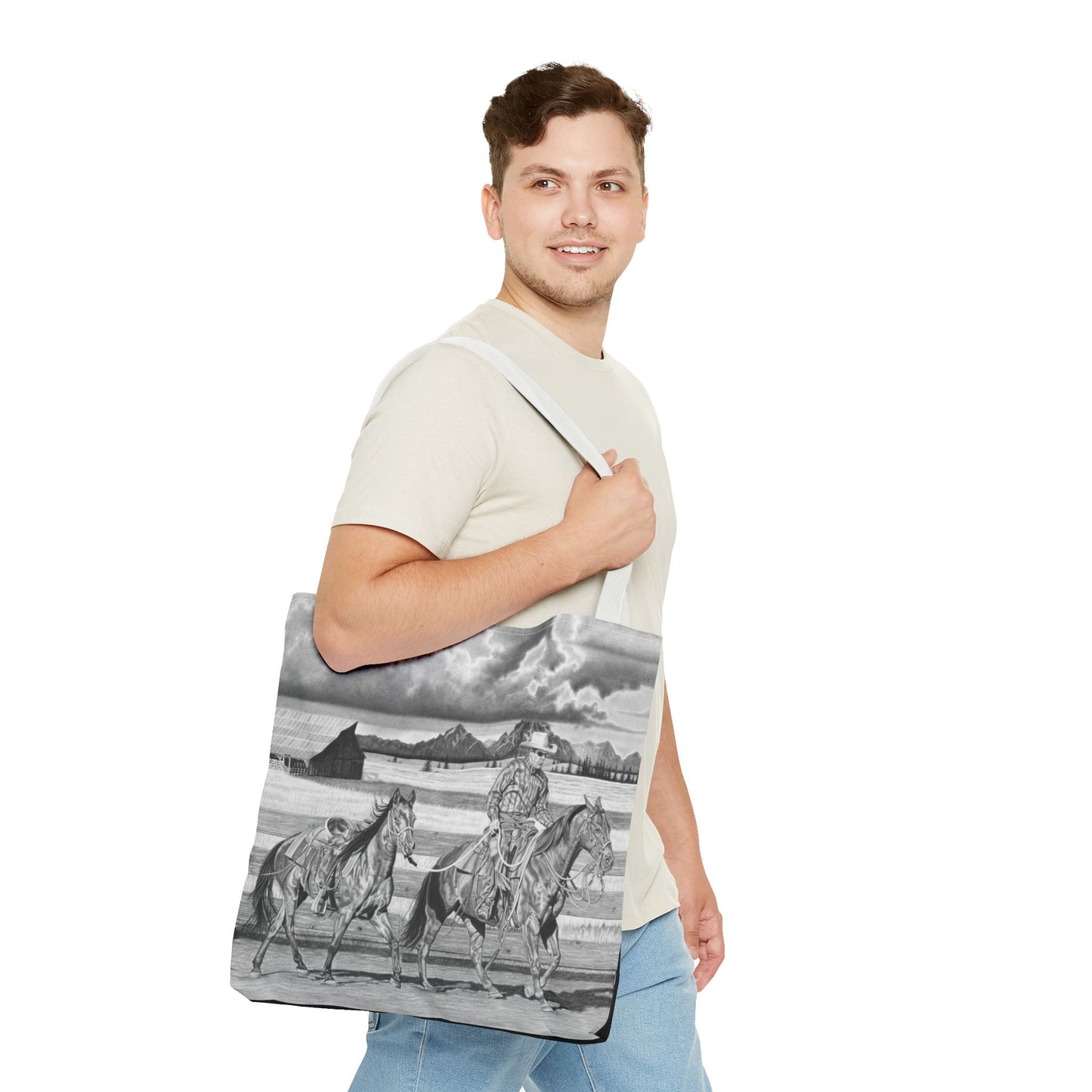 "The Gift Named Storn" Western Art Tote Bag
