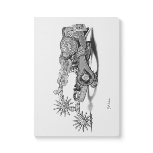 "Spurs" Native American Wildlife Softcover Journal, Notebook for Writing, Artistic Gift, Travel Journal, Eco-Friendly Stationery, Unique Artwork