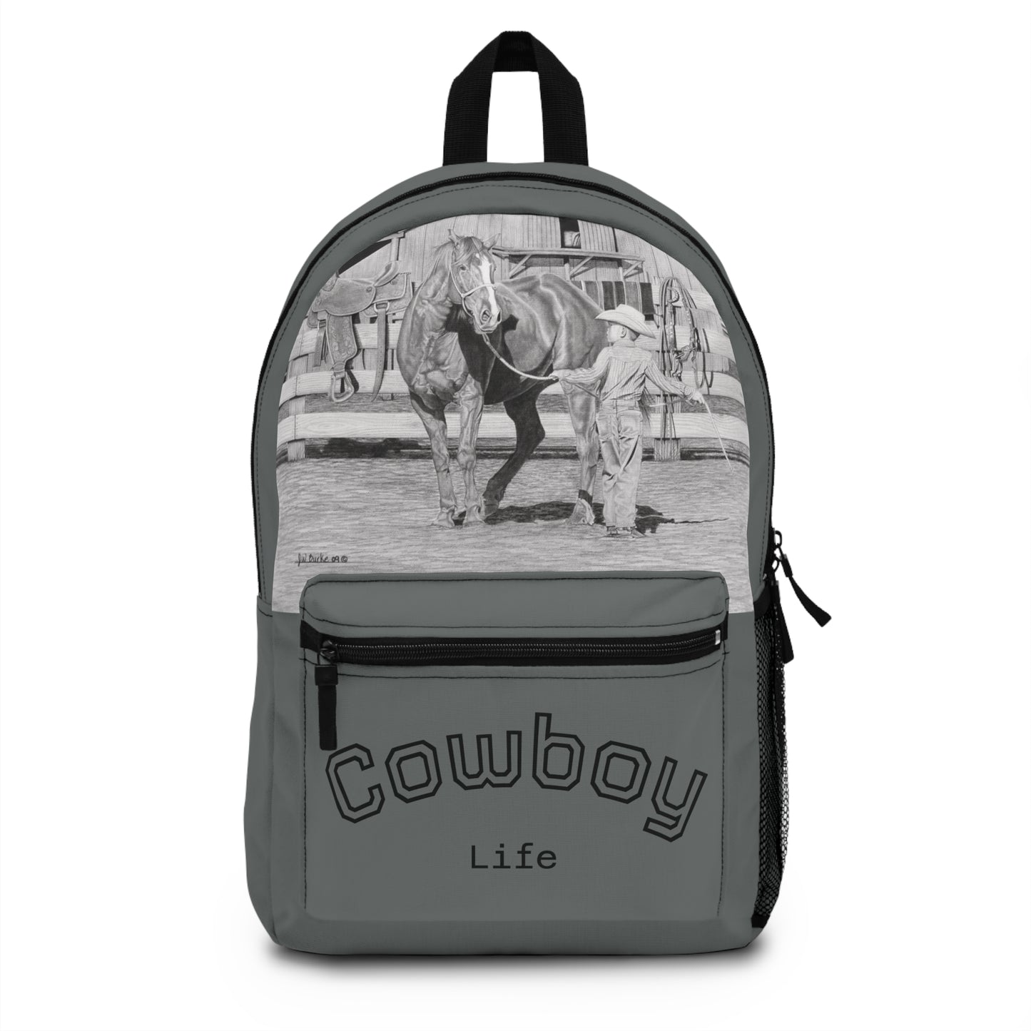 "Tall task for a little Caoboy" Backpack, Western Style Bag, Rodeo Gear, Equestrian Pack, Gift for Cowgirls and Cowboys, Outdoor Adventure
